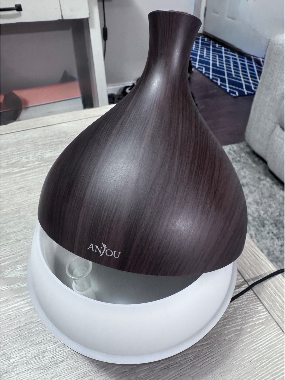Anjou AD012 500ML Essential Oil Diffuser – Wood Grain